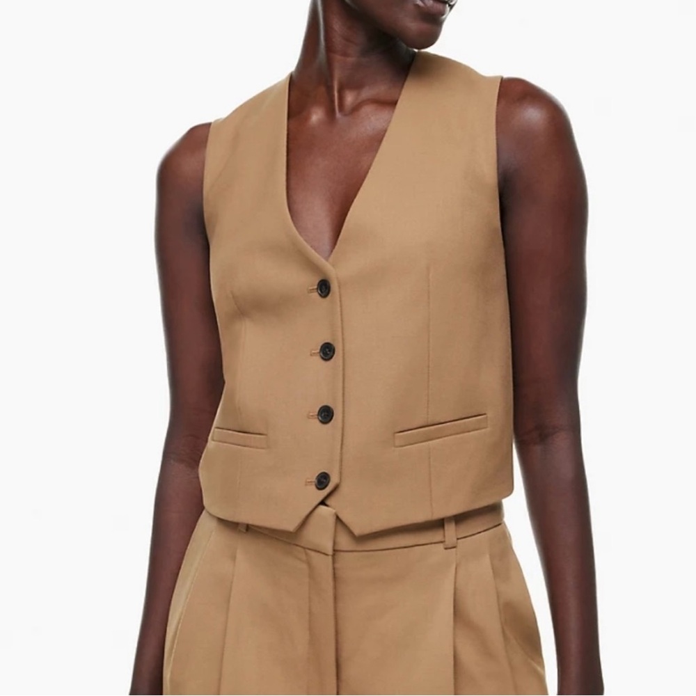 Aritzia BABATON Playbook Vest Saville Wool Blend XL